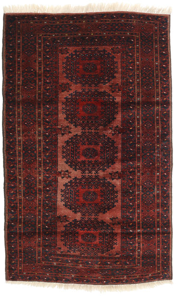 Afegão Khal Mohammadi Tapete 101X163 Oriental Feito A Mão Vermelho Escuro/Castanho Escuro (Lã, Afeganistão)