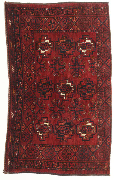 Afegão Khal Mohammadi Tapete 81X138 Oriental Feito A Mão Vermelho Escuro/Bege (Lã, Afeganistão)