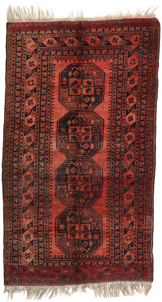 Afghan Khal Mohammadi Rug 117X210 Authentic
 Oriental Handknotted Dark Red (Wool, Afghanistan)