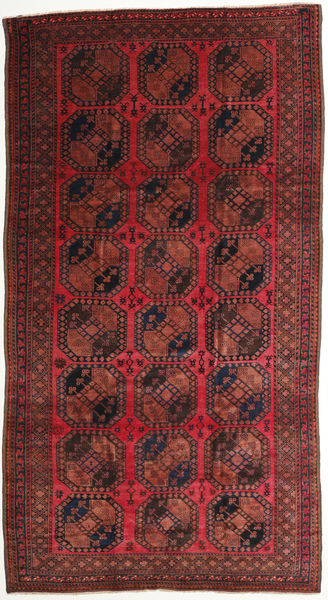 Afghan Khal Mohammadi Rug 205X385 Authentic
 Oriental Handknotted Dark Red/Brown (Wool, Afghanistan)