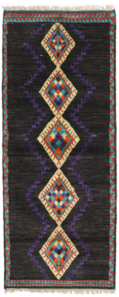 Barchi/Moroccan Berber - Afganistan Sag 98X242 Autentični
 Moderni Ručno Uzlan Staza Za Hodnik
 Crna (Vuna, Afganistan)