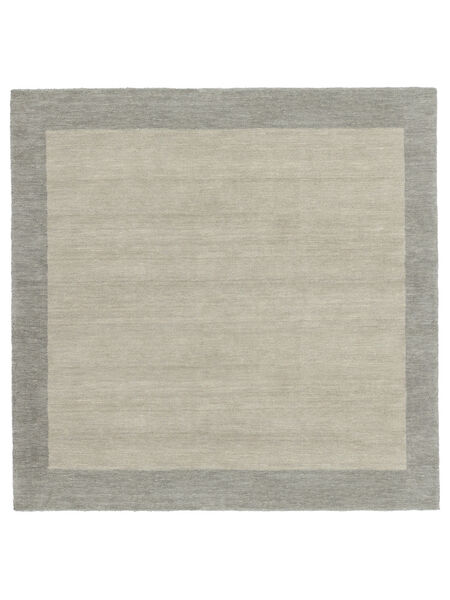 Handloom Frame - Greige Rug 300X300 Modern Square Light Grey Large (Wool, India)
