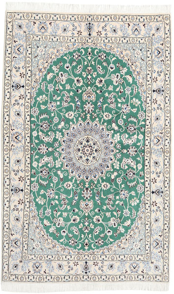 Nain 9La Matto 128X204 Itämainen Käsinsolmittu Beige/Vaaleanharmaa (Villa/Silkki, Persia/Iran)