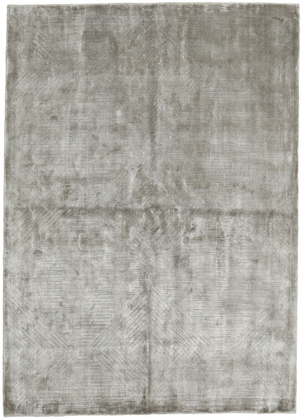 Viscose Modern Rug 175X244 Authentic
 Modern Handknotted Light Grey ( India)