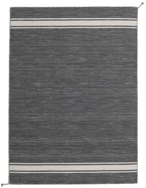 Ernst - Dark Grey/Light Beige Rug 140X200 Authentic
 Modern Handwoven Dark Grey (Wool, India)