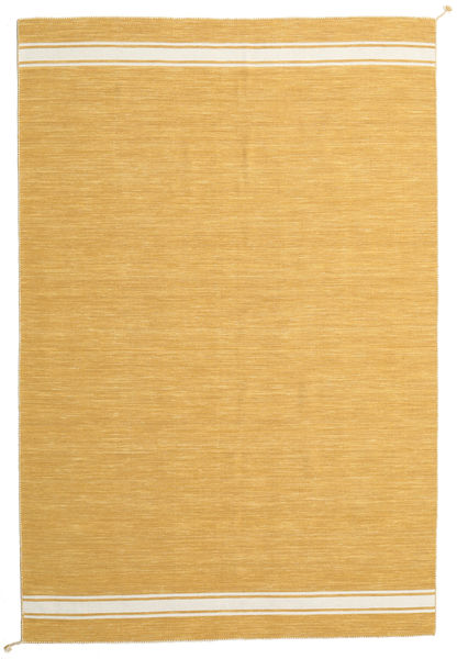 Ernst - Mustard/Off White Rug 200X300 Authentic
 Modern Handwoven Light Brown (Wool, India)