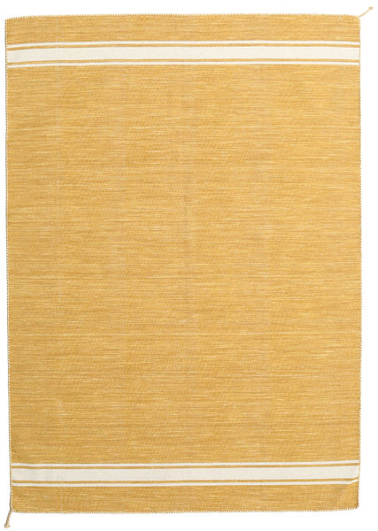 Ernst - Amarelo Mostarda/Branco Pérola Tapete 170X240 Moderno Tecidos À Mão Castanho Claro (Lã, Índia)