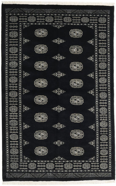 Pakistan Bokhara 3Ply Rug 135X210 Authentic
 Oriental Handknotted Black/Dark Grey (Wool, Pakistan)