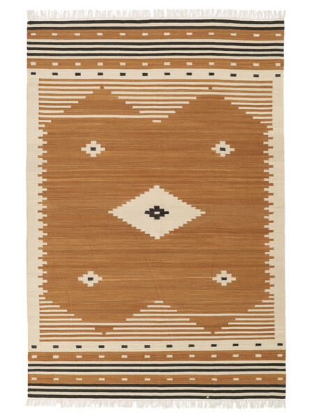 Tribal - Mustard Rug 160X230 Authentic
 Modern Handwoven Light Brown/Brown (Wool, India)