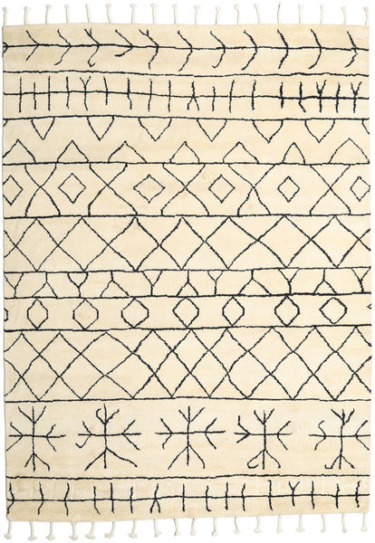 Moss Berber - Natural Tæppe 240X300 Ægte Moderne Håndknyttet Beige/Lyserød (Uld, Indien)