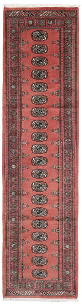 파키스탄 보카라 2Ply 러그 77X292 정품
 오리엔탈 수제 복도용 러너
 다크 레드/러스트 레드 (울, 파키스탄)