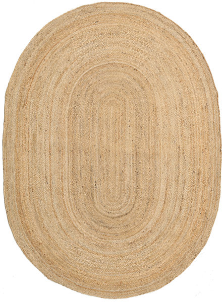 Frida Oval - Natural Tapete 160X230 Moderno Tecidos À Mão Castanho Claro/Bege Escuro ( Índia)
