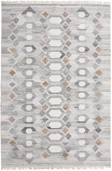 Martha Tapete 200X300 Moderno Tecidos À Mão Cinzento Claro/Bege ( Índia)