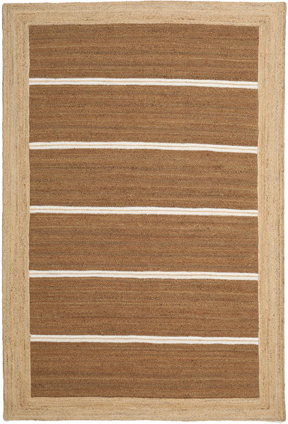 Frida Stripe - Castanho Tapete 200X300 Moderno Tecidos À Mão Castanho/Castanho Claro ( Índia)