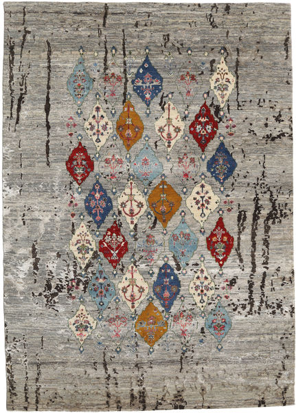 Gabbeh Loribaft Rug 168X235 Authentic
 Modern Handknotted Light Grey/Light Brown (Wool, India)
