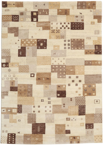 Gabbeh Indo Rug 170X241 Authentic
 Modern Handknotted Light Brown/Beige (Wool, India)