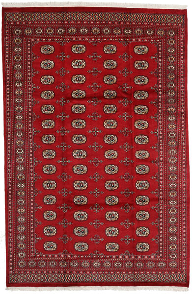Paquistão Bucara 2Ply Tapete 203X310 Oriental Feito A Mão Vermelho Escuro/Vermelho (Lã, Paquistão)
