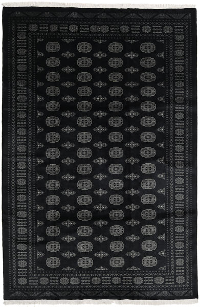 Paquistão Bucara 3Ply Tapete 202X304 Oriental Feito A Mão Preto/Azul Escuro (Lã, Paquistão)