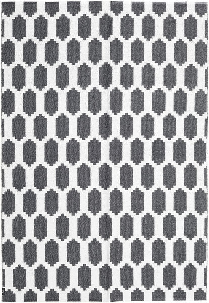 Fortuna - Preto/Branco Tapete 150X210 Moderno ( Suécia)