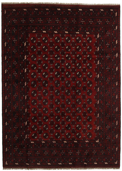 Afghan Rug 207X285 Authentic
 Oriental Handknotted Dark Brown/Dark Red (Wool, Afghanistan)