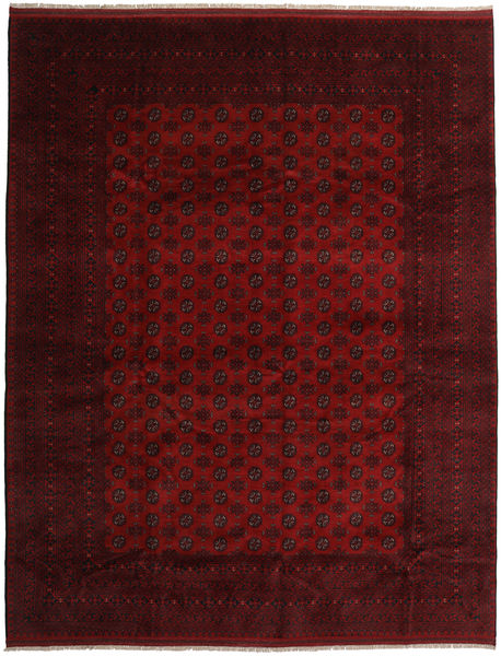 Afegão Tapete 313X398 Oriental Feito A Mão Castanho Escuro/Vermelho Escuro Grande (Lã, Afeganistão)