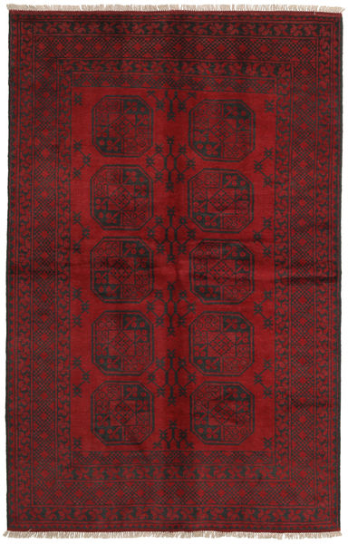 Afegão Tapete 149X233 Oriental Feito A Mão Vermelho Escuro/Castanho Escuro/Vermelho (Lã, Afeganistão)