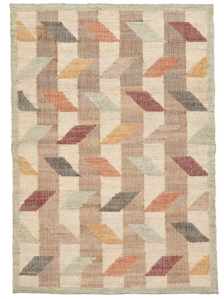 Flakes Tapete 160X230 Moderno Tecidos À Mão Castanho Claro/Bege ( Índia)