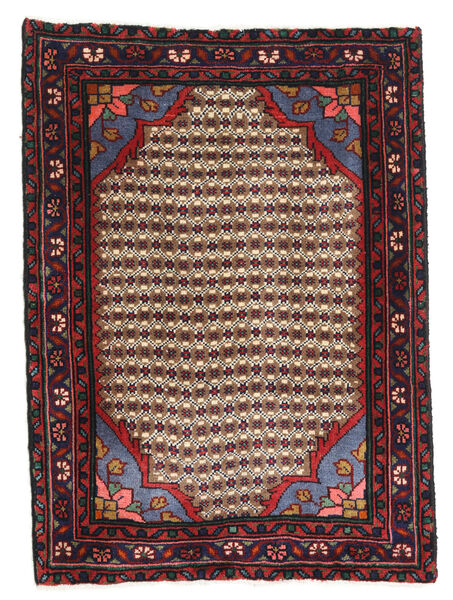 Hamadan Rug 58X81 Authentic
 Oriental Handknotted Dark Green/Brown (Wool, Persia/Iran)