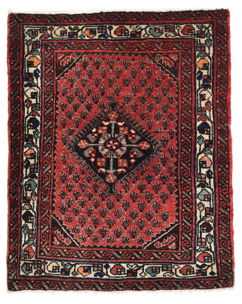 Hamadan Rug 67X83 Authentic
 Oriental Handknotted Black/Dark Red (Wool, Persia/Iran)