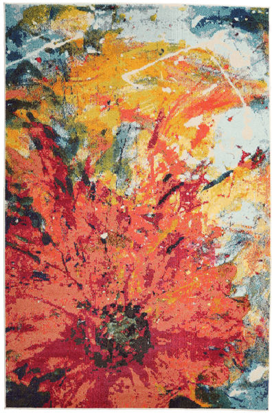 Flora 러그 200X300 모던 크림슨 레드/베이지 ( 터키)