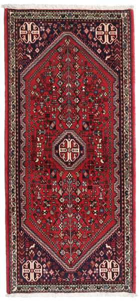 Abadeh Rug 70X153 Authentic
 Oriental Handknotted Black/Dark Red (Wool, Persia/Iran)