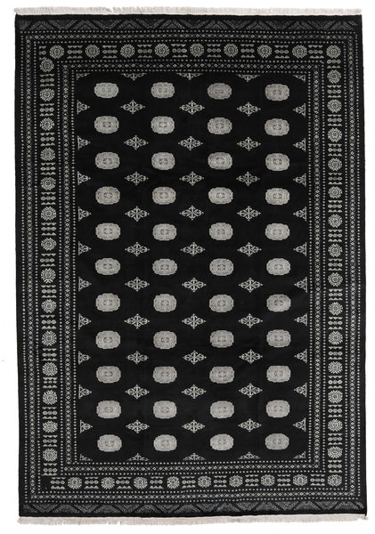 Pakistan Bokhara 2Ply Rug 240X348 Authentic
 Oriental Handknotted Black/Dark Grey (Wool, Pakistan)