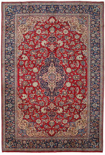 Hamadã Tapete 270X387 Oriental Feito A Mão Vermelho Escuro/Porpora Escuro Grande (Lã, Pérsia/Irão)