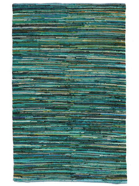 Ronja - Green Rug 200X300 Authentic
 Modern Handwoven Turquoise Blue/Light Blue (Cotton, India)