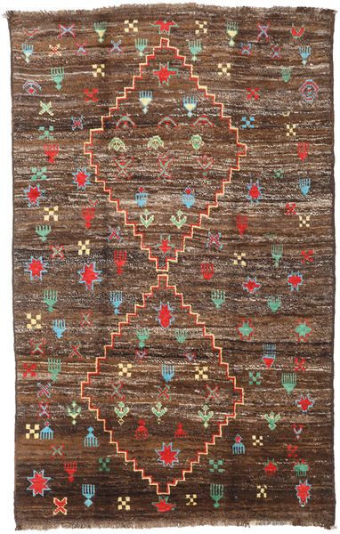 Barchi/Moroccan Berber - Afganistan Alfombra 190X304 Moderna Hecha A Mano Marrón/Marrón Oscuro (Lana, Afganistán)