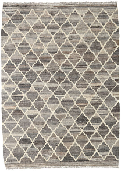 Kilim Ariana Rug 135X186 Authentic
 Modern Handwoven Light Grey/Dark Grey (Wool, Afghanistan)