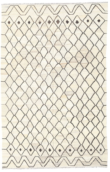 Kilim Ariana Rug 200X310 Authentic
 Modern Handwoven Beige/Light Grey (Wool, Afghanistan)