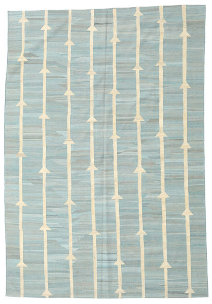 Ćilim Moderni Sag 194X281 Autentični
 Moderni Ručno Tkani Tirkizno Plava/Pastelno Zelena (Vuna, Afganistan)