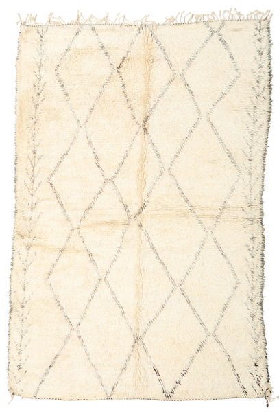 Berber Moroccan - Beni Ourain Rug 190X287 Authentic
 Modern Handknotted Beige (Wool, Morocco)