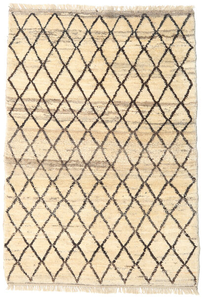 Barchi/Moroccan Berber - Afganistan Teppich
 120X174 Echter Moderner Handgeknüpfter Beige/Dunkelbraun (Wolle, Afghanistan)