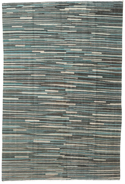 Kilim Modern Rug 163X248 Authentic
 Modern Handwoven Dark Grey/Light Grey (Wool, Afghanistan)