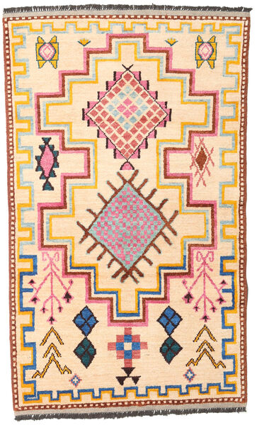 Barchi/Moroccan Berber - Afganistan Alfombra 115X191 Moderna Hecha A Mano Beige/Beige Oscuro (Lana, Afganistán)