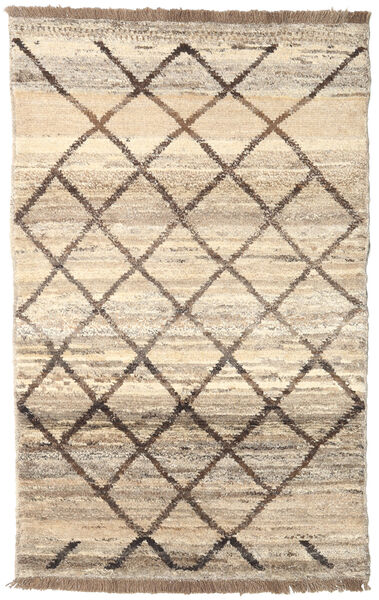 Barchi/Moroccan Berber - Afganistan Teppich
 118X191 Echter Moderner Handgeknüpfter Beige/Hellgrau (Wolle, Afghanistan)