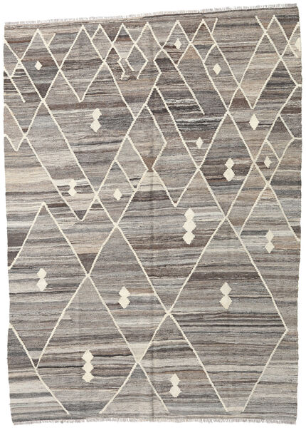 Kilim Ariana Rug 177X243 Authentic
 Modern Handwoven Light Grey/Dark Grey (Wool, Afghanistan)