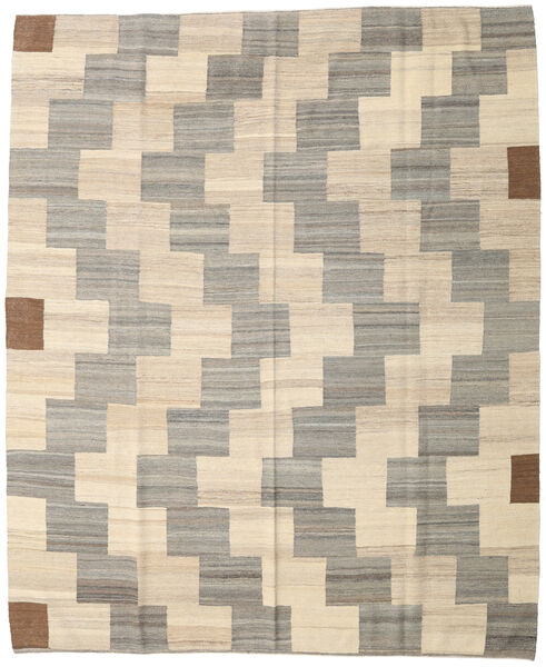 Kelim Moderni Matto 259X313 Moderni Käsinkudottu Vaaleanharmaa/Beige Isot (Villa, Afganistan)