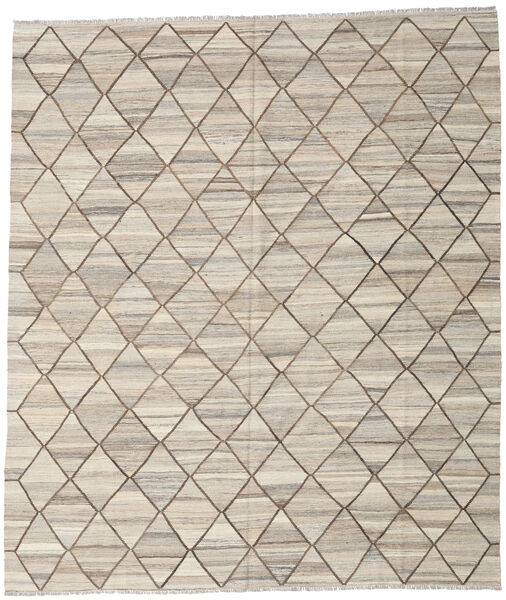 Kelim Ariana Matto 254X295 Moderni Käsinkudottu Vaaleanharmaa Isot (Villa, Afganistan)