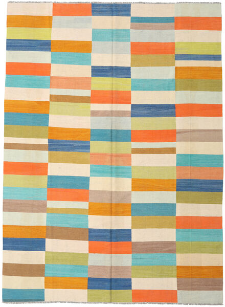 Kelim Moderni Matto 268X366 Moderni Käsinkudottu Beige/Oranssi Isot (Villa, Afganistan)