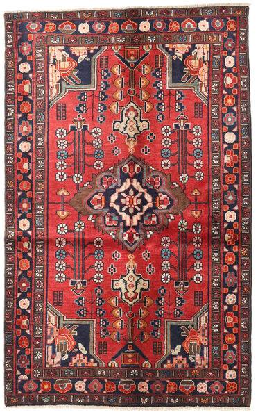 Jozan Tapete 125X205 Oriental Feito A Mão Porpora Escuro/Vermelho Escuro (Lã, Pérsia/Irão)