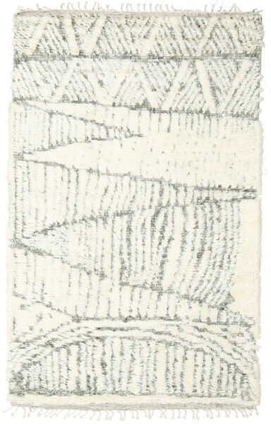 Barchi/Moroccan Berber - Indo Tapis 148X236 Moderne Fait Main Beige/Blanc/Crème (Laine, Inde)