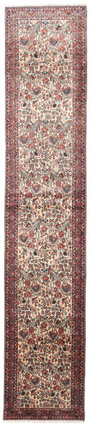 Rudbar Tapete 75X380 Oriental Feito A Mão Tapete Passadeira Vermelho Escuro/Cinzento Claro (Lã, Pérsia/Irão)